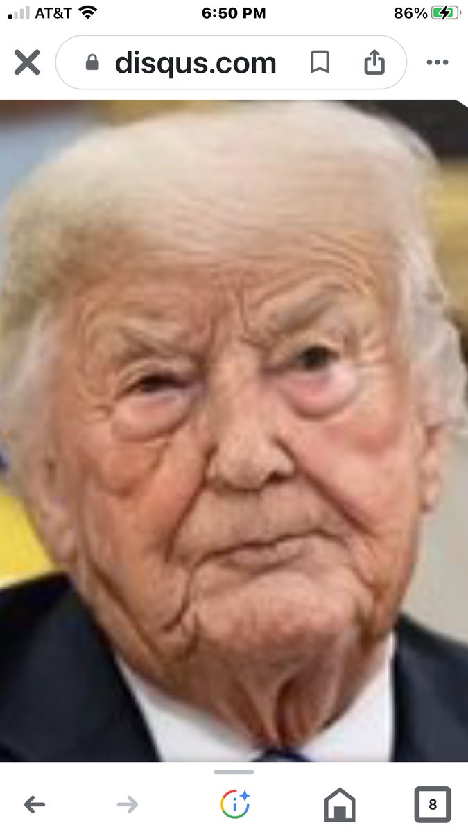 SwaggerBrown3's tweet photo. @realDonaldTrump Hey, Rump,
This is what fraud gets you. Can’t wait to see what 20 years in confinement does to that mug🤮. https://t.co/Cbi4d0bU4O