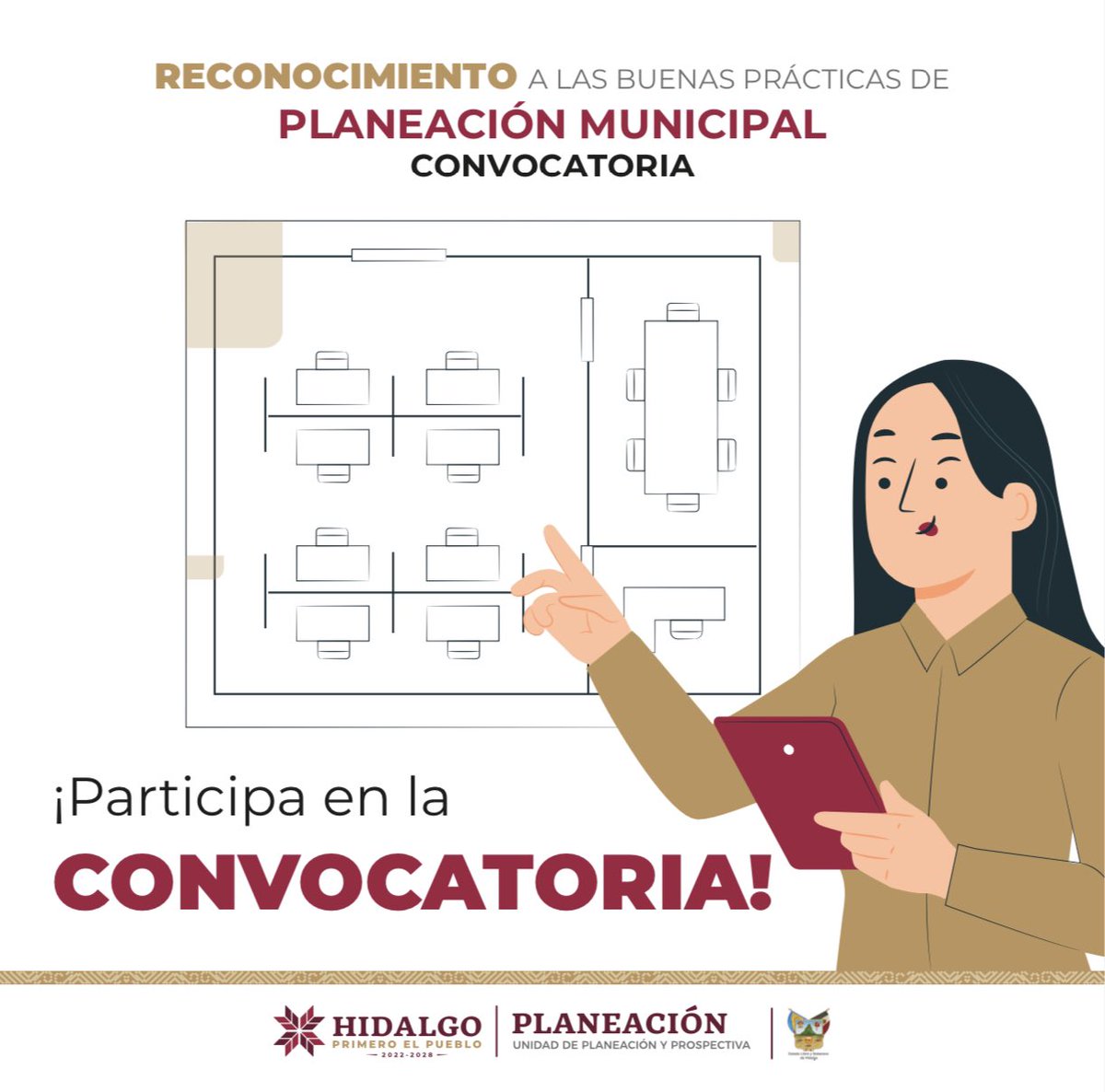 PlaneacionHgo's tweet photo. 📢 A todos los municipios se les invita a participar en la convocatoria: “Reconocimiento a las buenas prácticas de Planeación Municipal”.
 
🗓️ Recepción de propuestas del 19 de septiembre al 13 de octubre.
 
✉️ https://t.co/CeEyDPoCRV

#ConPlaneaciónHayTransformación https://t.co/AKXGmJi5KH