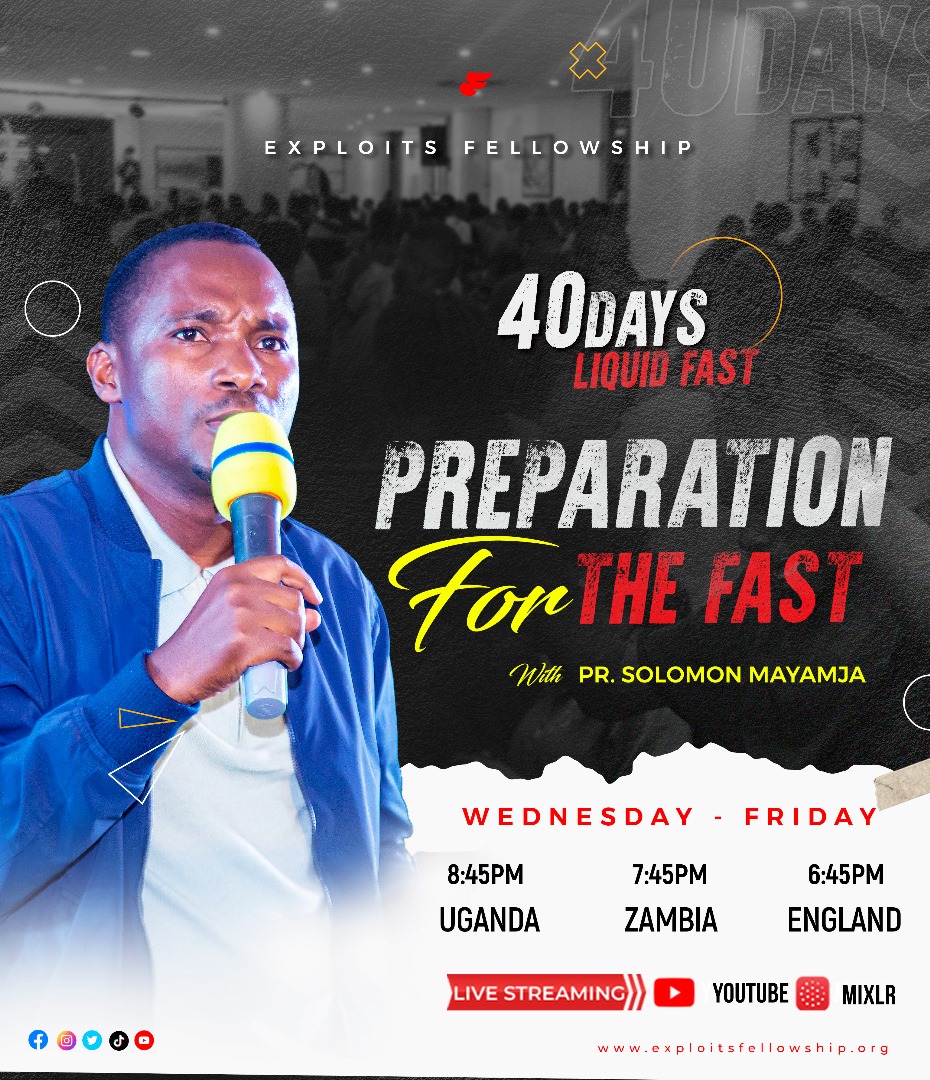 As we prepare for the fast dont miss this today #ExploitsFellowship