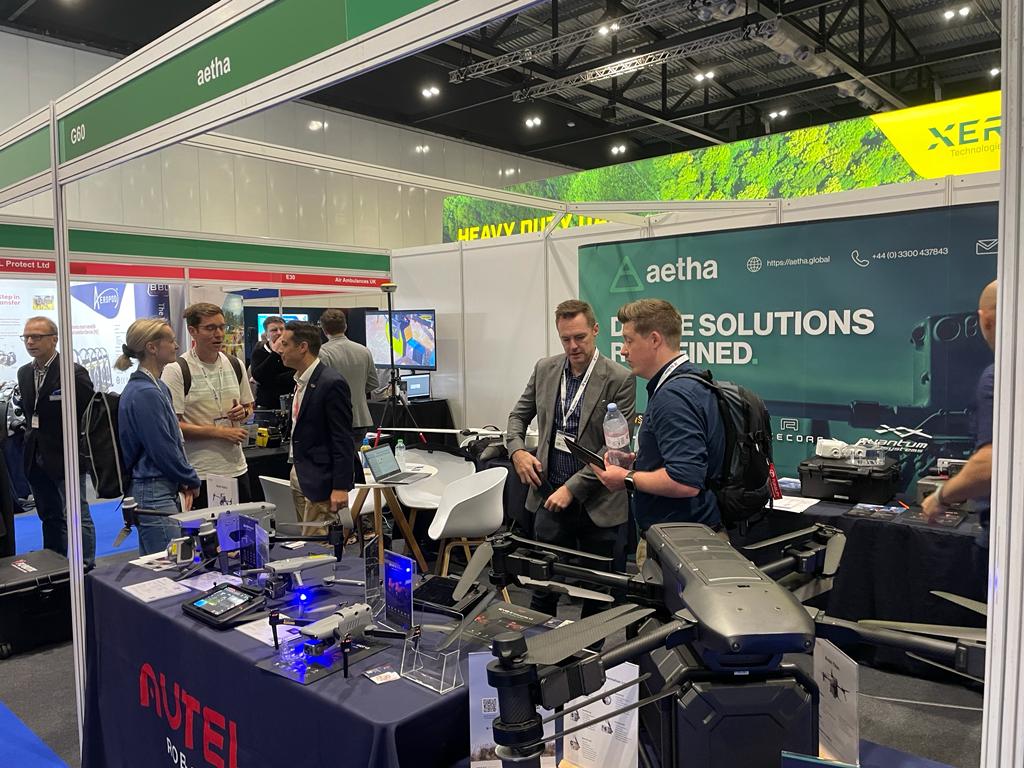 It's a wrap! We thoroughly enjoyed exhibiting at @DroneXShow with @AutelRobotics & @Flybotix- it was great to meet, talk & share our solutions with others from a range of sectors! As ever, feel free to get in touch at info@aetha.global #DroneXShow #uavindustry #dronetechnology