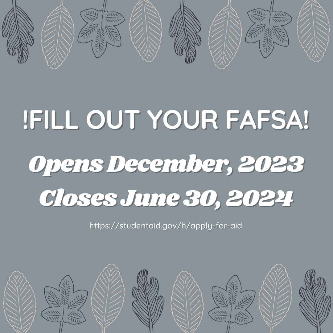 #FunFactFriday 

Onto REAL news: There has been a BIG change to FAFSA and WON'T be open this October 1st like it usually does. 

FAFSA will open in December but there is no set date on when exactly.

Link in Bio to watch a brief 3-min video on changes!
#mystkates