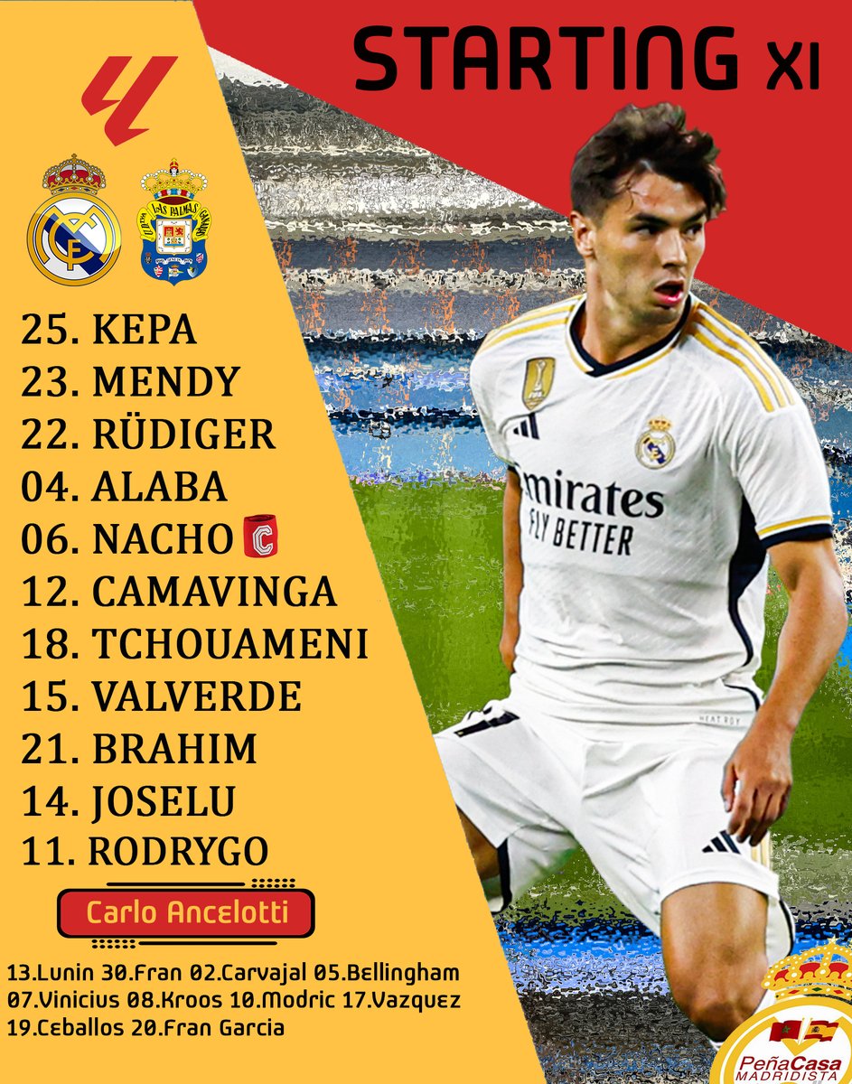 🚨🚨OFFICIEL | Le XI DU REAL MADRID