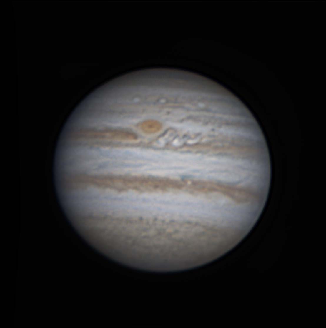 Turns out putting south on top makes it look nicer (in my opinion) Jupiter from 2am today