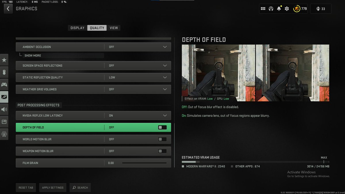Brparadox's tweet photo. THE BEST GRAPHICS SETTINGS FOR MW2 SEASON 6!!

Enjoy the boost in FPS 🥰 https://t.co/yFqaWw8JeN