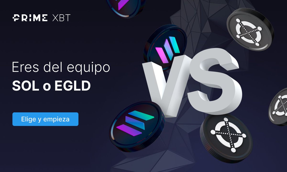 🍄☀️ ¿Eres del equipo #SOL o #EGLD?

🤝 Cualquiera que elijas lo podrás tradear en #PrimeXBT con buenas ofertas
🔎 Empieza y aprovecha los buenos momentos del mercado

💼 Quizás amplíes tu lista con ambos aquí: spa.primexbt.com/3Hwh5uz