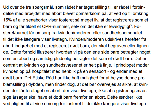 krene34's tweet photo. Uddrag fra Etik Råds rapport om abort-grænsen. Det er jo 🤯🤯🤯 https://t.co/RElXYF8CUN