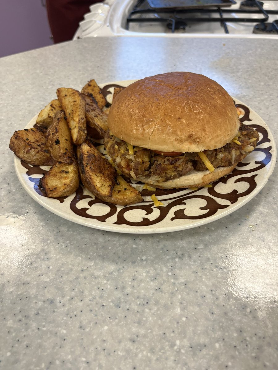 Learning about binding and shaping burgers today with practical cookery!