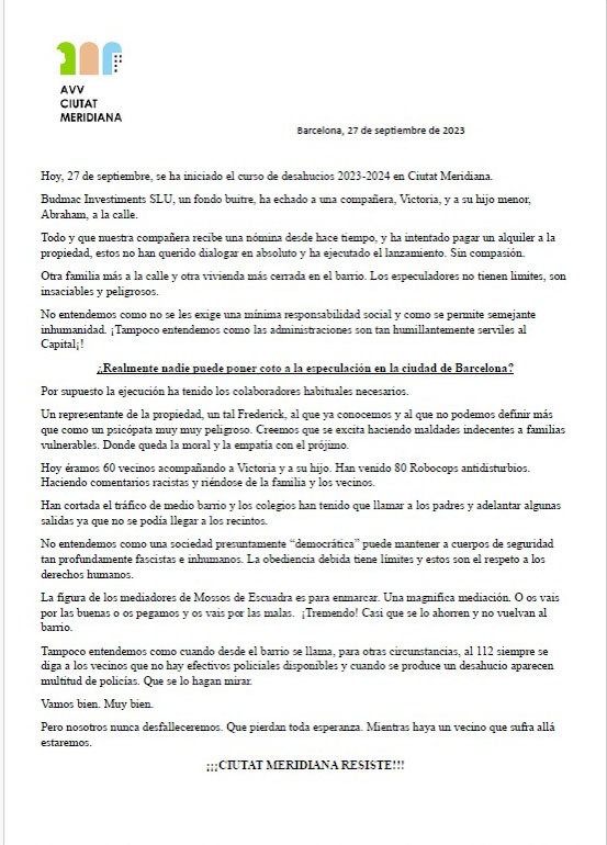 AVV de Ciutat Meridiana tweet media