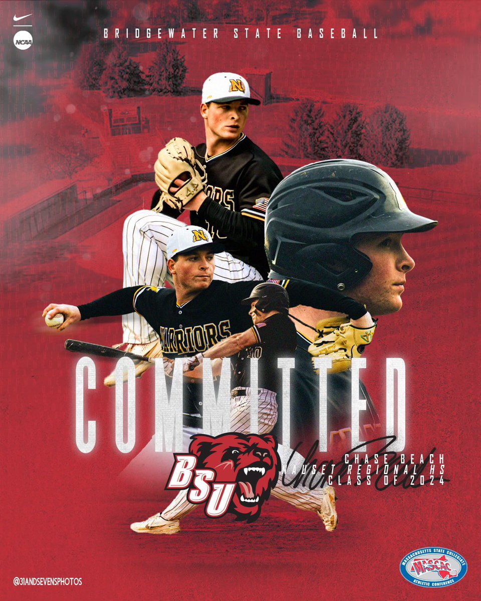 I’m excited and proud to announce my commitment to continue my athletic and academic career at Bridgewater State University. Thank you to my family, friends, and coaches who have helped me along the way.
