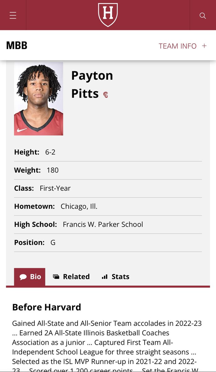 _paytonpitts's tweet image. Extremely blessed and grateful to announce that I am officially a member of the Harvard Men’s Basketball Team. @HarvardMBB