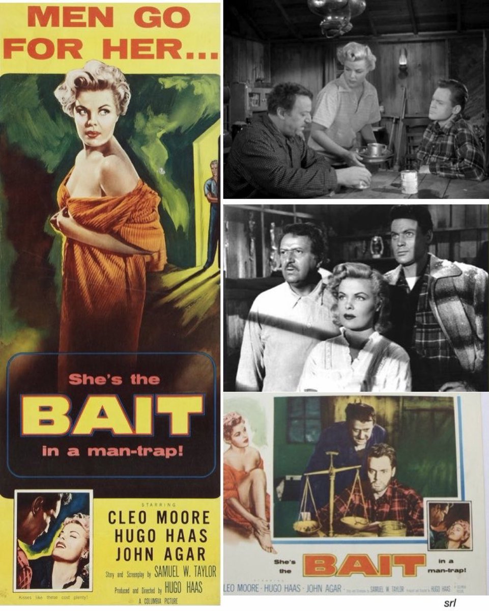 11pm TODAY on @TalkingPicsTV 

The 1954 #FilmNoir #Crime film🎥 “Bait” directed by #HugoHaas & co-written with #SamuelWTaylor

🌟#CleoMoore #HugoHaas #JohnAgar #EmmettLynn #BrunoVeSota #JanEnglund #GeorgeKeymas #CedricHardwicke