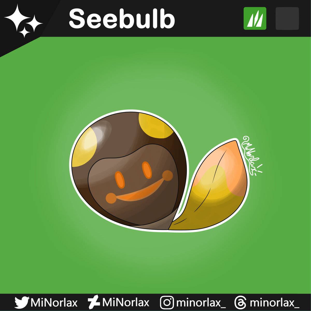 MiNorlax's tweet photo. Looks like a tadpole, but is a avocado seed! Seebulb lives in lakes together Tadbulbs, but are convergent especies.
❤️ + 🔃 = Happy artist ☺️
#pokémon #pokemon #ポケットモンスター #tadbulb #blipp #光蚪仔 #빈나두 #Têtampoule https://t.co/oPAzCWa8sF
