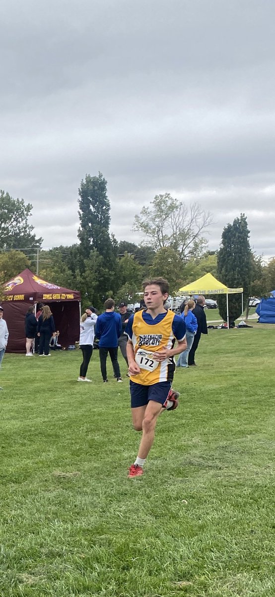 Great day for thrills and hills! Congratulations to the entire Bobcat cross-country team for a solid showing and to Samantha Stewart for placing 3rd in the Senior Girls’ race. 👏🏼 #ThrillontheHill2023