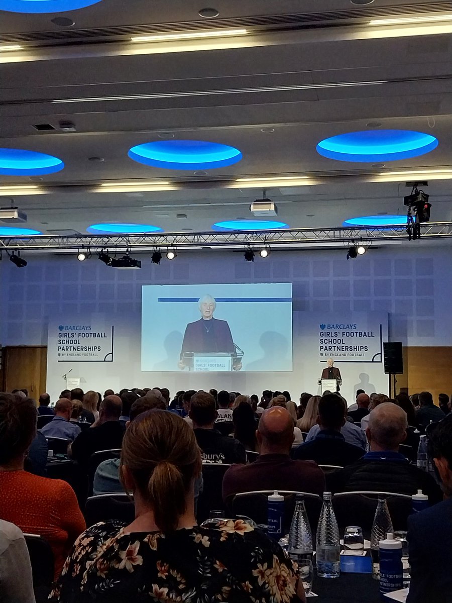 It has been an inspiring day at St Georges Park for the <a href="/BarclaysFooty/">Barclays Football</a> Girls Football School Partnerships National Conference. Great to spend time with an amazing, hard working network who drive change locally. Always in awe listening to Baroness Sue Campbell 👏🏻 <a href="/YouthSportTrust/">Youth Sport Trust</a>