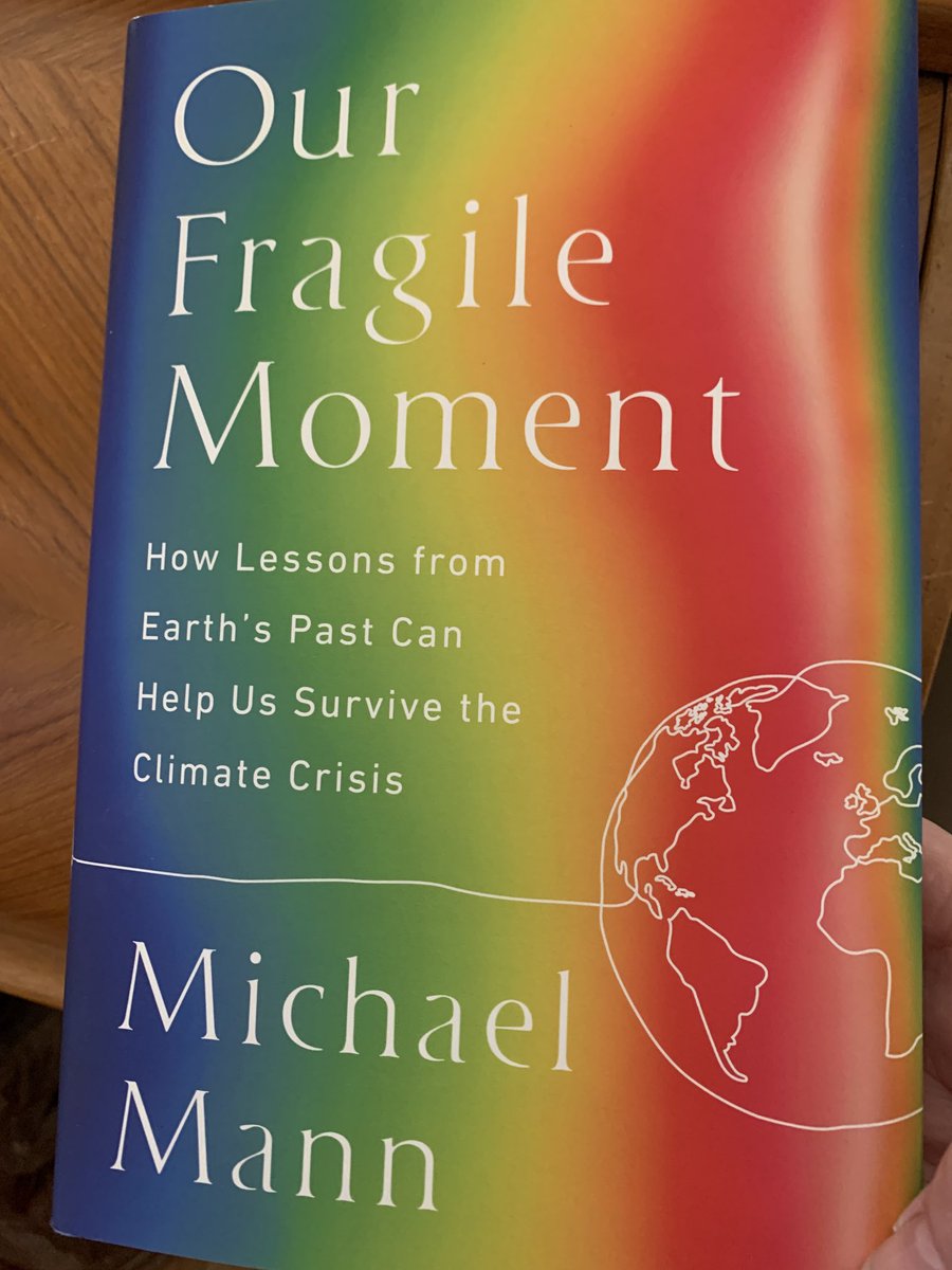 Just received #OurFragileMoment, the latest #climatecrisis book by ⁦⁦@MichaelEMann. Looking forward to digging in!
