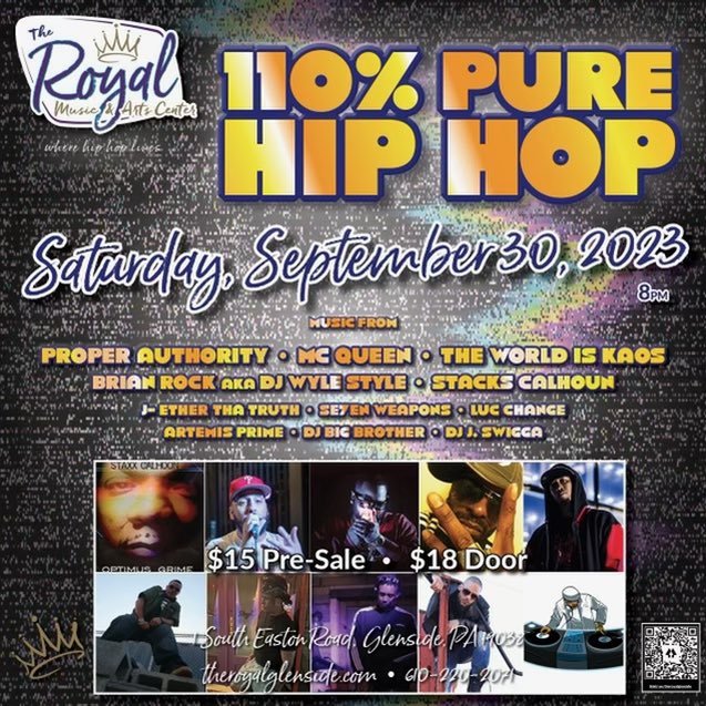 Artimes_Prime's tweet image. Happy hump day #primetribe. We are only a few days away from 110% pure hip hop, brought to you by @keith_kaos and @theroyalglenside. DM me for ticket information! My pure hip hop heads ain’t gonna wanna miss this. 😎
#consciousrap #supportlocalmusicians #inspirationalmusic