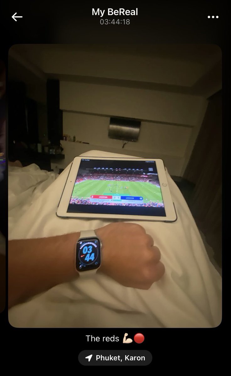DayleDan96's tweet photo. Tough going these late kick offs this side of the world.. the Reds 💪🏻🔴 https://t.co/XoE2ojZROh