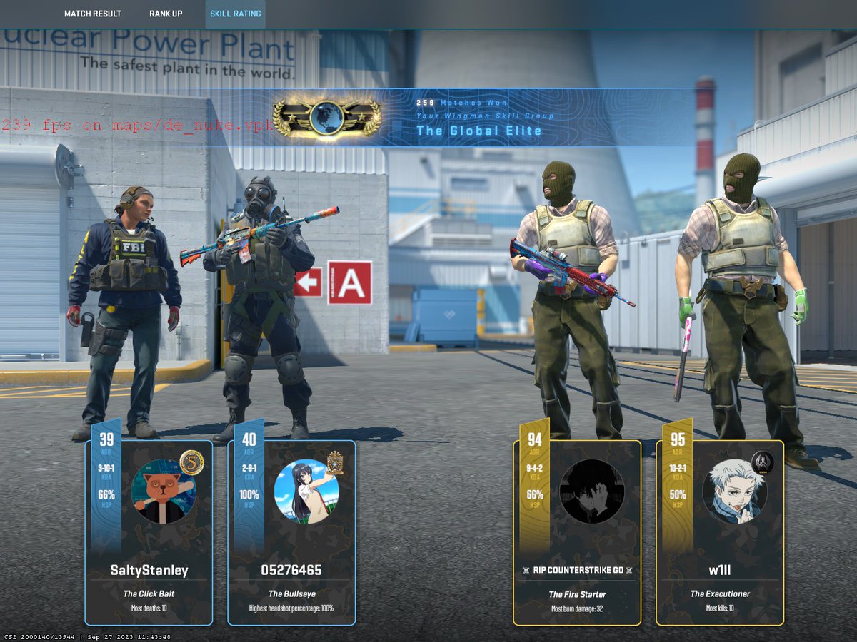 scottCSGO's tweet image. OMFG FIRST GLOBAL EVER IN CS2 WINGMAN?!?!?!?!?!?!
@w1llcs