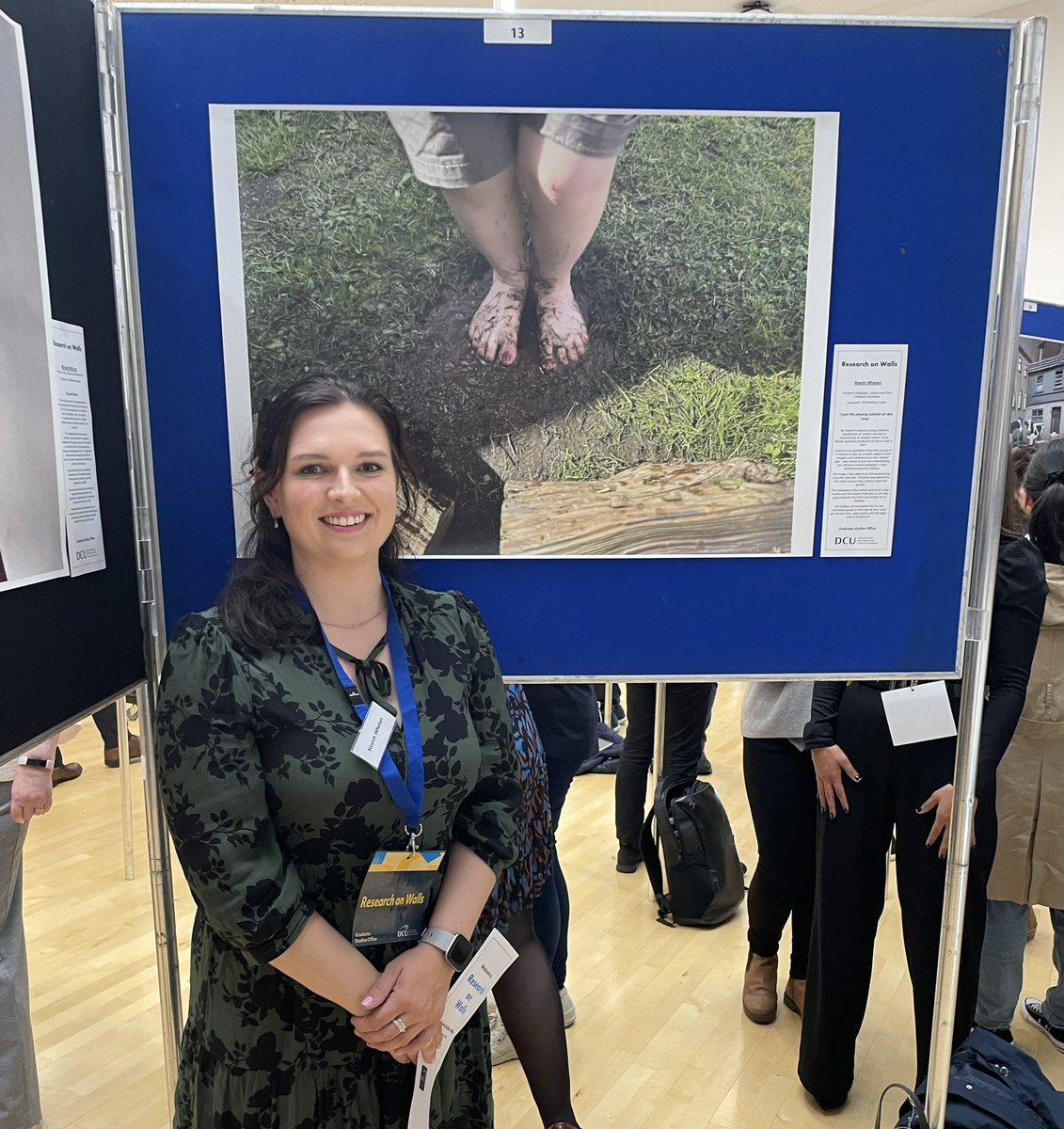 NiamhW1111's tweet photo. Fantastic afternoon showcasing my research as part of my Master of Education in ECE. Thanks to @DCUGradStudies #DCUResearchonWalls for such a brilliant event. https://t.co/VhlhTHEi2i