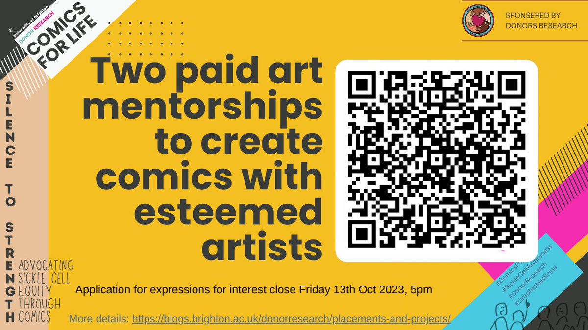 Apply today - calling all creative <a href="/uniofbrighton/">University of Brighton</a> students. For more details: blogs.brighton.ac.uk/donorresearch/…