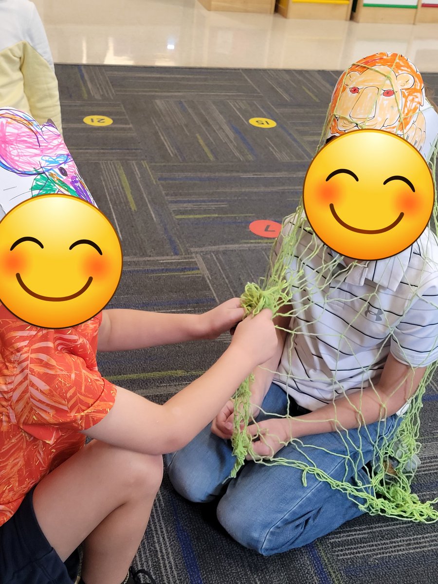 The kids had fun acting out 'The Lion and the Mouse'. #CVliteracy #CKLA <a href="/Amplify/">Amplify</a>