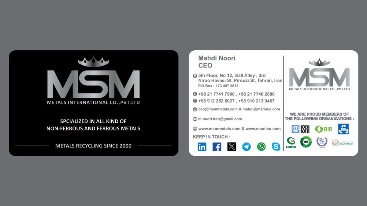 MSM METALS (@mahdinoori79) / Posts / X