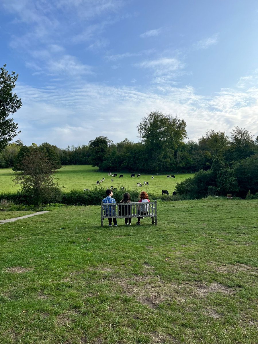 OrielHighSchool's tweet photo. #TeamBio have been busy @FieldStudiesC Juniper Hall. Animal traps, transects, estimating population sizes of pond snails, biodiversity index & statistical analysis - all in the sunshine too (although Miss Mannion looks like she’s expecting rain!!). 🐁 🐌 🌱 #BiologyAndFreshAir https://t.co/UOXUdzjTpr