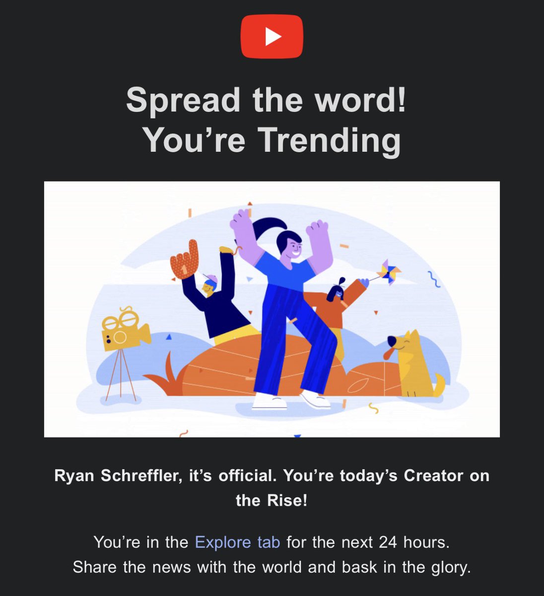 ShinesHD's tweet photo. Didn’t upload for 6 years. Came back and started posting shorts for a month and now got hand picked as creator on the rise! I’ve never even seen this! Very grateful! #creatorontherise @YouTube @YouTubeCreators https://t.co/60AQ7lZdjG