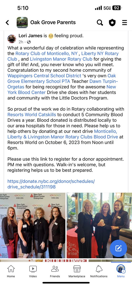 <a href="/DawnTurpinO/">Dawn Turpin-Orgetas</a> <a href="/WCSDEmpowers/">WCSDEmpowers</a> <a href="/OakGroveES40/">Oak Grove ES</a> <a href="/WhyIGave/">NewYorkBloodCenter</a> grateful for receiving this prestigious award.