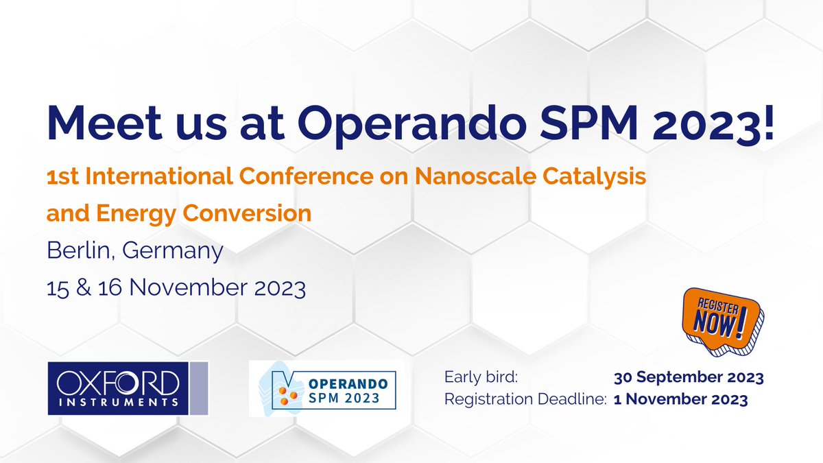 asylumafm's tweet photo. See us at the #OperandoSPM2023 conference Nov. 15-16 in Berlin for the latest in #ScanningProbeMicroscopy and spectroscopy! Register by Sep. 30 for early bird pricing. Event details and registration here 👉 https://t.co/AxLH3r7PwT. #ScanningProbeMicroscopy https://t.co/pr22VaX03g
