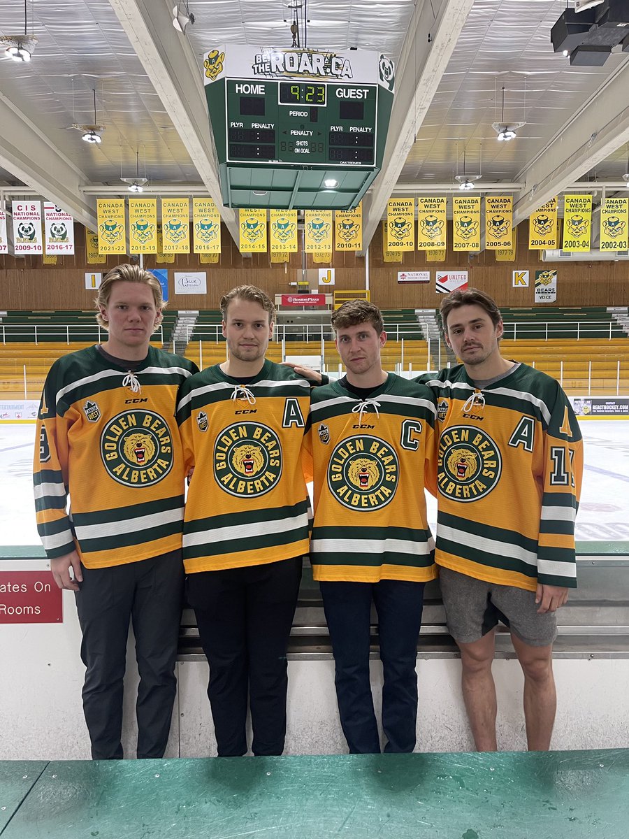 Proud to introduce our leadership group for @GBHKY this year: Josh Prokop “C” Dylan Plouffe “A” Tyler Preziuso “A” & Wyatt McLeod “A” @BearsandPandas