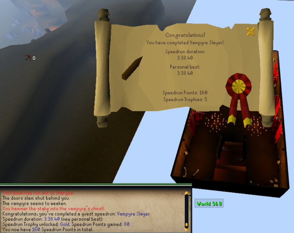 the end was very iffy on the RNG but we got gold in vampyre slayer (>^^)> #osrs
