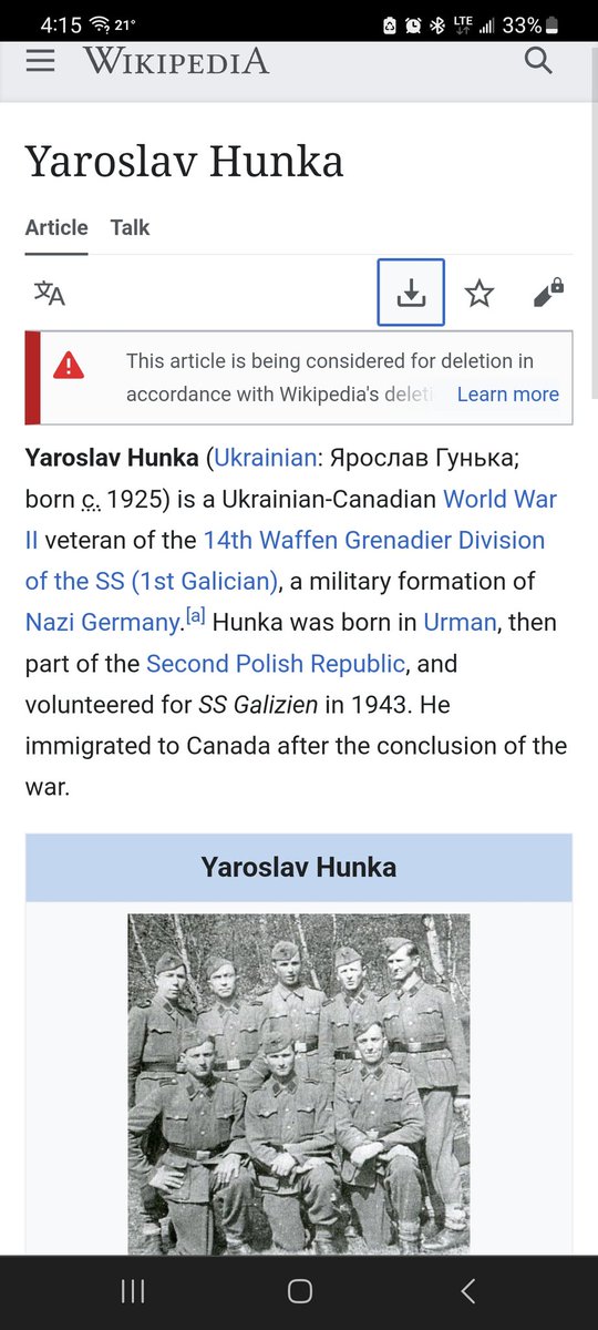 badlandj's tweet photo. Delete this:
#YaroslavHunka
#Wikipedi https://t.co/27KP4Z1oyK