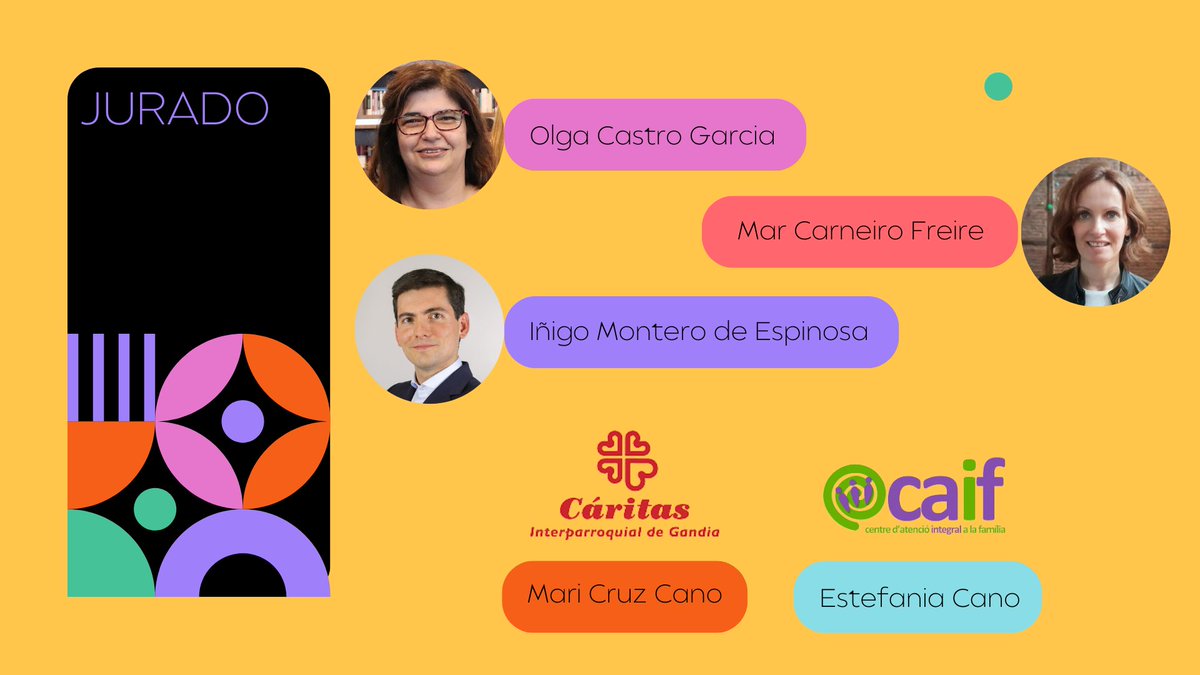 ICONG_CALIDAD's tweet photo. ✨Os presentamos con orgullo a nuestro jurado que ha seleccionado a las entidades ganadoras de #PremiosRECO. 
Nuestro agradecimiento a Olga Castro, Mar Carneiro, Iñigo Montero y las ONG reconocidas el año pasado que este año han actuado como jurado @CaritasGandia y @CAIFmallorca https://t.co/qEzmRSuR2M