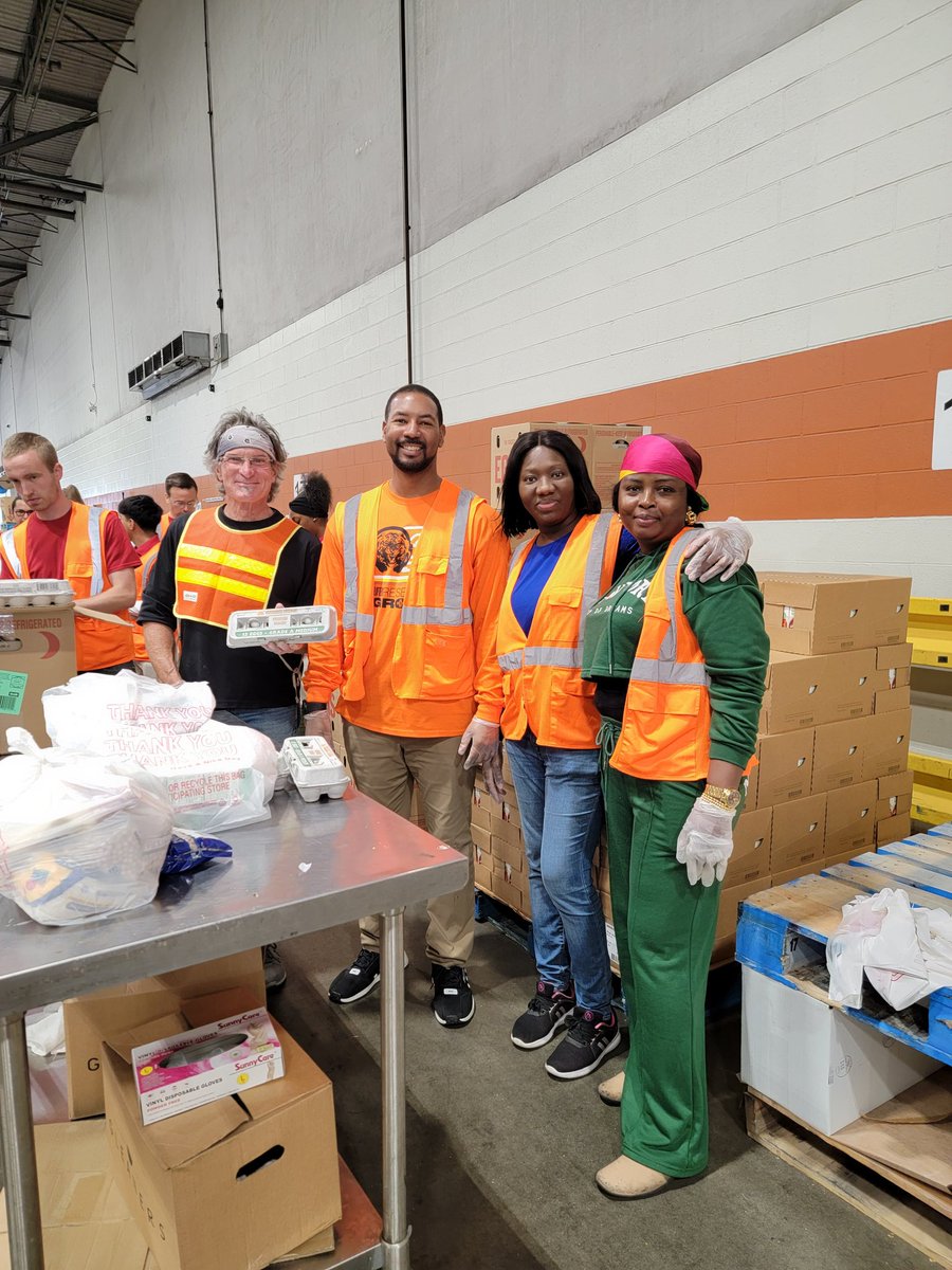 We were able to feed over 300 families today during our shift at  Gleaners Food Bank Drive Thru #HungerActionMonth