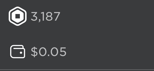 RobloxNotifierX's tweet image. Wallet funds now appear next to your Robux