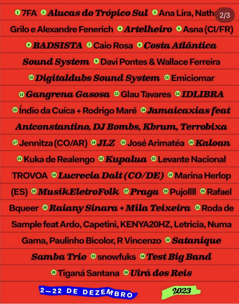 jamaicaxias's tweet photo. Dia 09/12 tem Jamaicaxias no festival Novas Frequências com @kbrumjmcxs @terrobixa @1atc3 e Bombs. 

Breve mais informações. https://t.co/AfKUP4mJKB