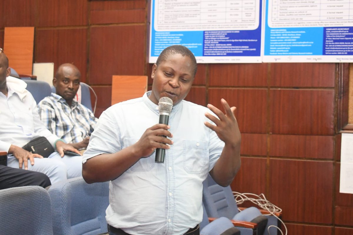 KmfriResearch's tweet image. 4/4 GMES &amp;amp; Africa thematic leader Dr Emmanuel Mbaru under Africa Marine and Coastal Operations for Southern Africa (MarCOSIO) made a presentation on how KMFRI supports the project&apos;s initiatives. MarCOSIO. Consortium Lead Sives Govender also attended the meet.