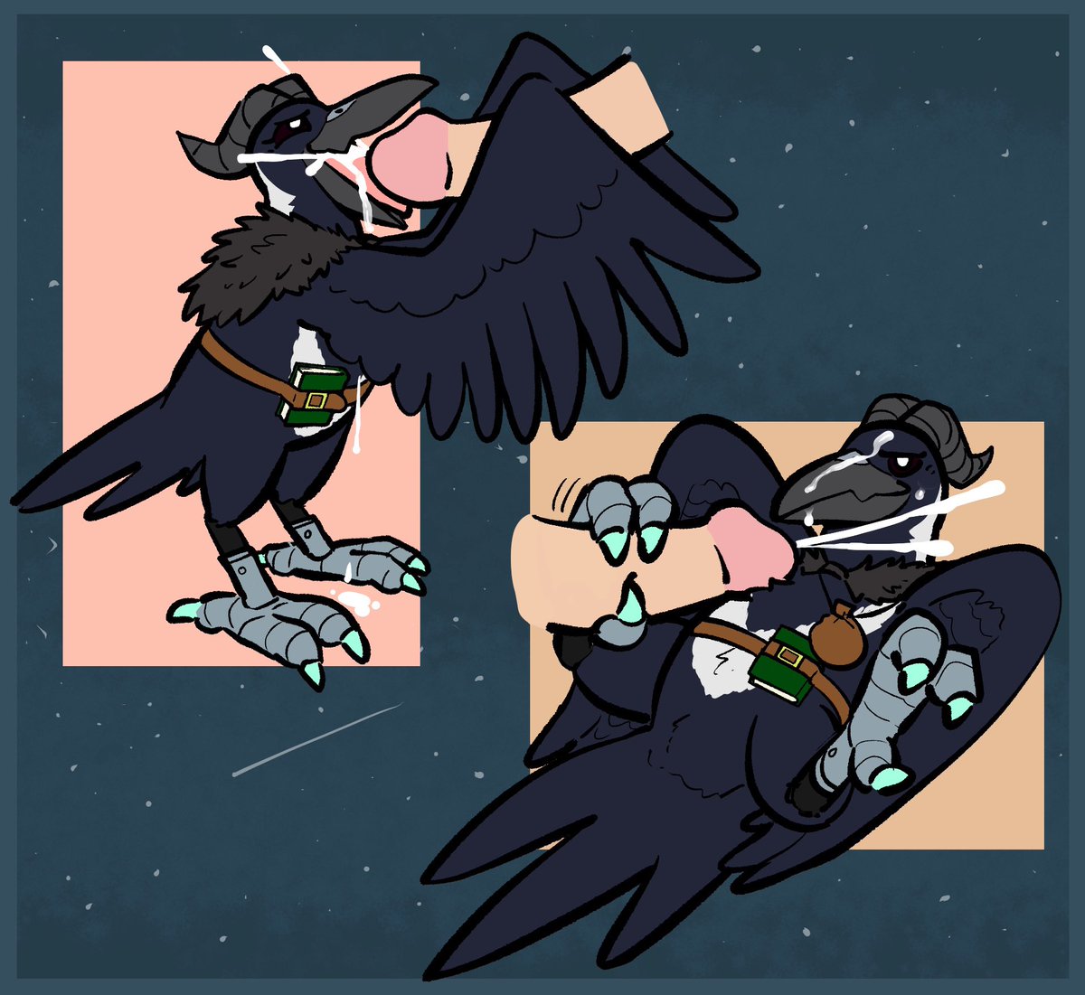 You wanna paint that bird white don’t you?? 

By @ boobindore!