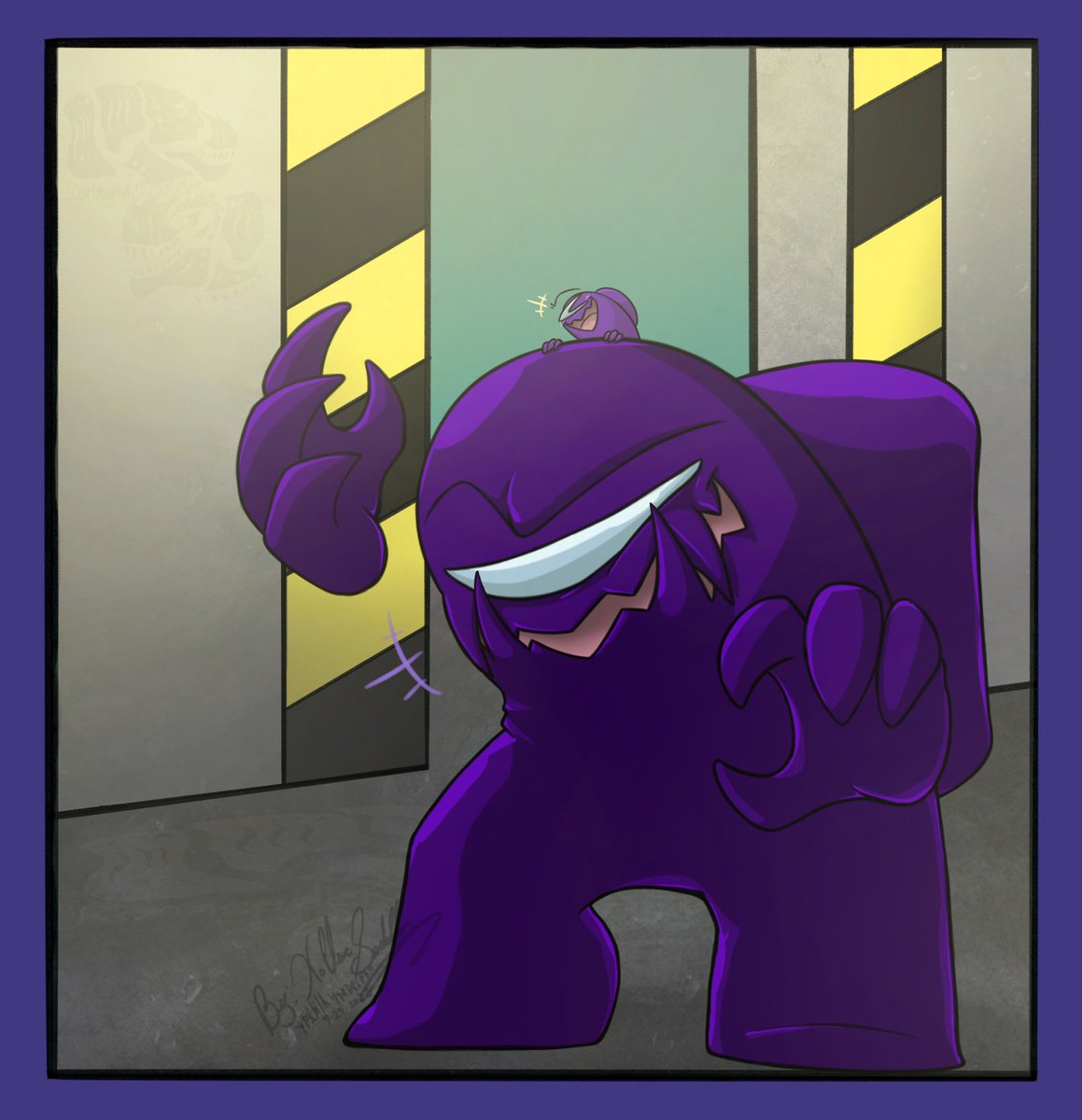Xochic2's tweet photo. “now I’m biggest Imposter!” 

More Big Papa Indigo. He’s undoubtably King of piggybacks. 🤲🏼💜(took all I could to not make Purple smaller)

#Rodamrix #ImposterIndigo #RodamrixIndigo #RodamrixPurple https://t.co/wpB2ZsH9Hy
