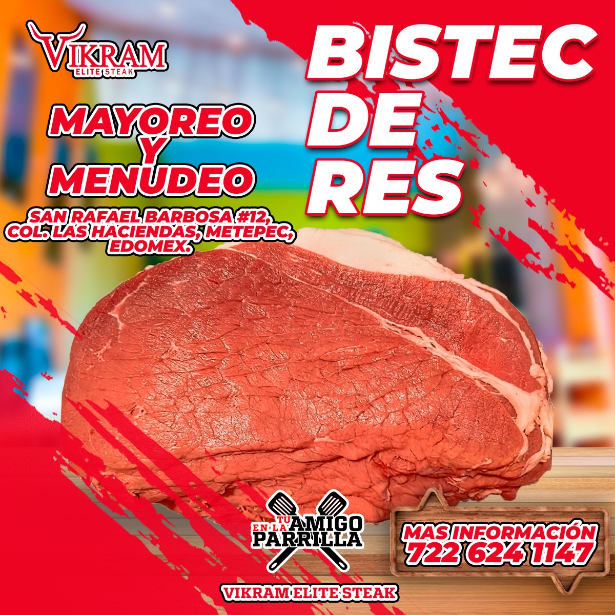 VIKRAMEliteS's tweet photo. ¿Buscas bistecs de res🥩, jugosos y sabrosos? 

¡No busques más! En VIKRAM, tenemos una gran selección de bistecs de res 🐄. ¡Compra tus bistecs de res hoy mismo y disfruta de una parrillada perfecta!

Estamos a unas cuadras de la estación Pino Suarez del tren México-Toluca. https://t.co/HbTWbRs8PJ