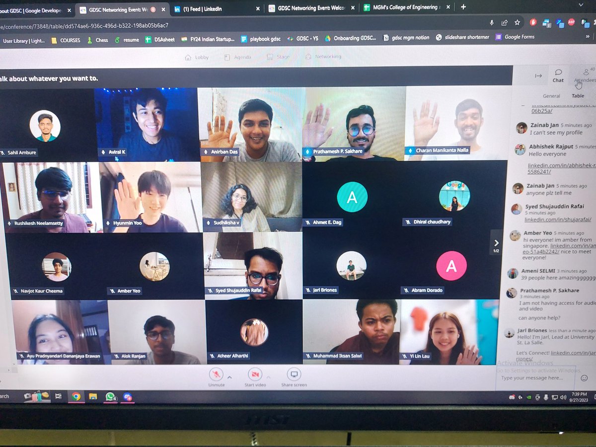 amburedev's tweet photo. Attended this amazing networking event of gdsc global. #gdsc #googledev #developer https://t.co/8d2A4Zn07Y