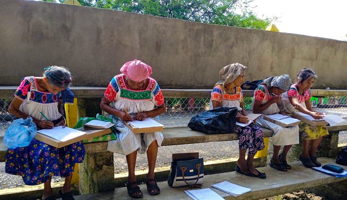 juliomenchaca_'s tweet photo. Las mujeres de #Huautla nos dan un gran ejemplo de que la edad no es impedimento para continuar con tus estudios y cumplir tus sueños; actualmente, ellas se encuentran estudiando el Modelo Indígena Bilingüe de #IHEA.

Mi reconocimiento y admiración por su ejemplo para las nuevas generaciones.

#ConEducaciónHayTransformación