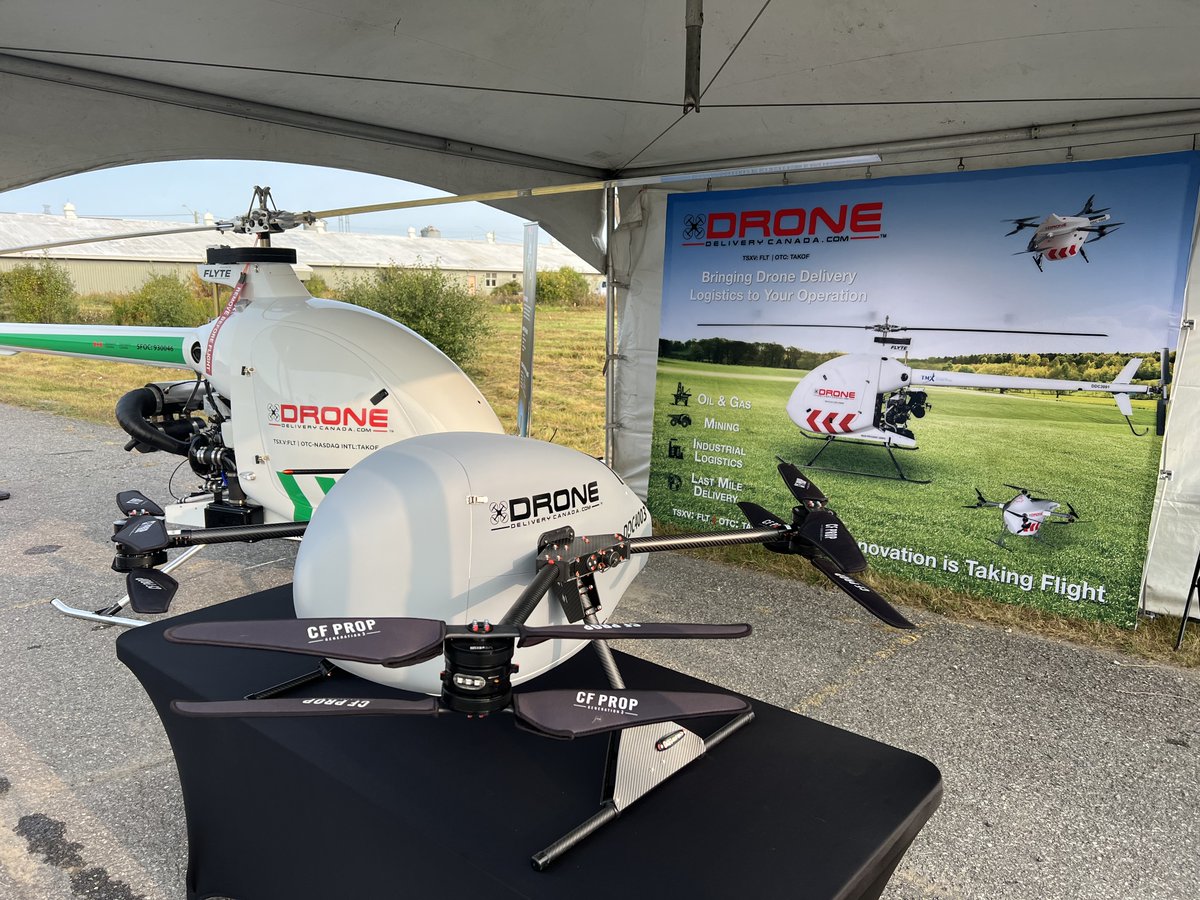 DroneDeliveryCa's tweet photo. The Canary &amp; Condor drones on display at #TCXpo!

@Invest_Ottawa  @CAVCanada 

#SmartMobility #Innovation https://t.co/TKmtW8sXvy