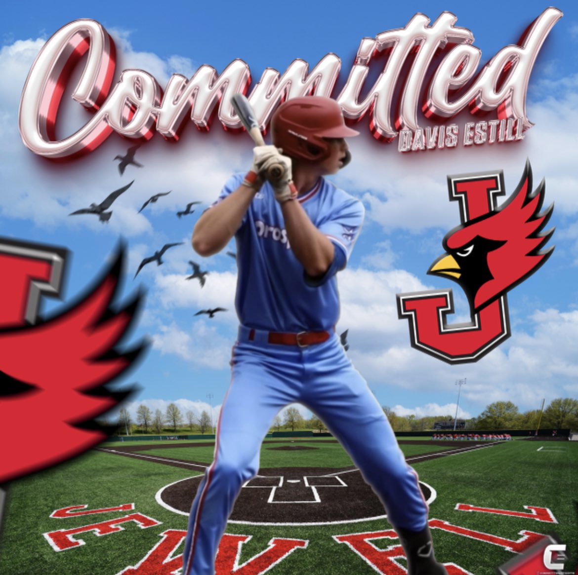 Super excited to announce that I have committed to William Jewell to further my academic and athletic career! I want to thank my family, friends, and coaches for getting me to this point today! @Jewell_Baseball @LanceSpongberg @ESHS_Baseball
