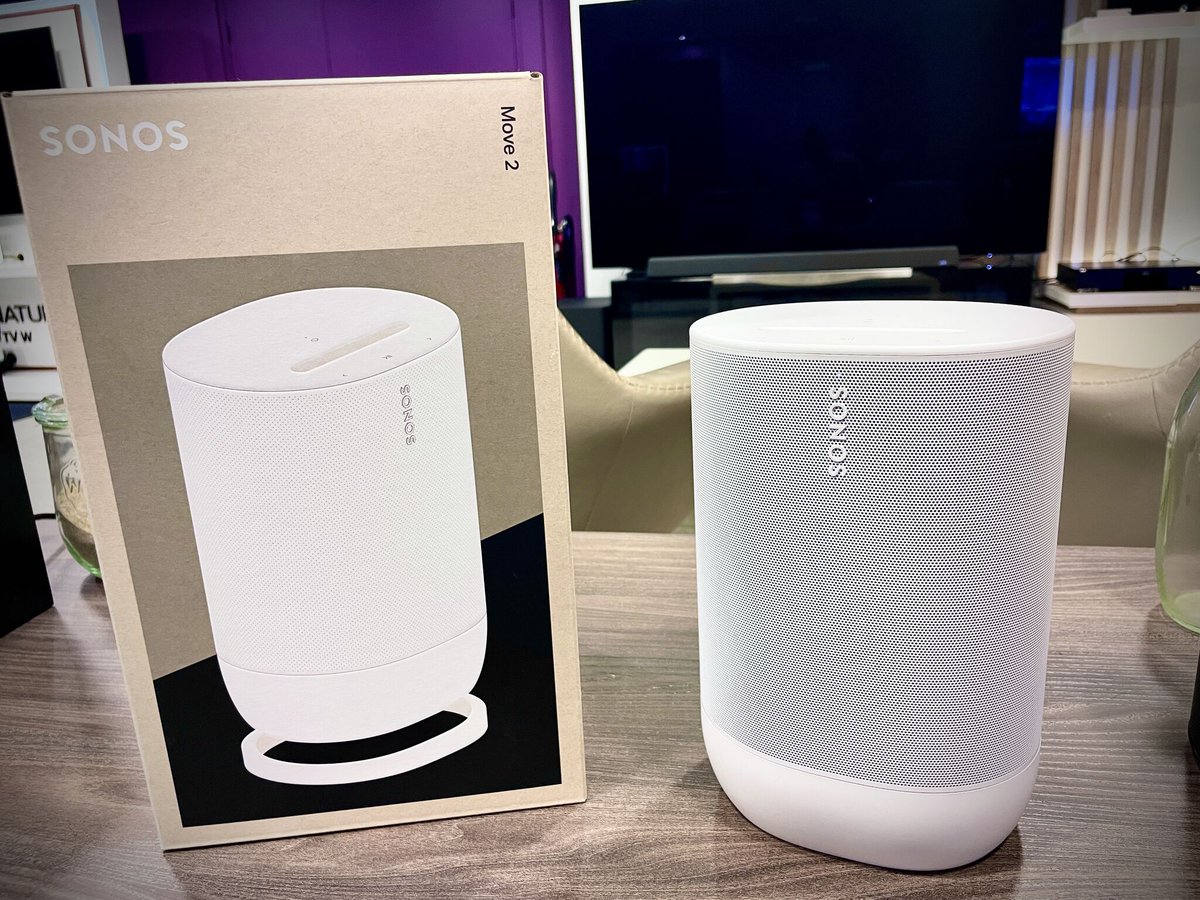 iaconohightech's tweet photo. La nouvelle enceinte nomade move 2 de chez SONOS est dès à présent disponible dans votre magasin https://t.co/Bv0LvrBLgO !

Modèle blanc : https://t.co/d1YXdwcosZ
Modèle noir : https://t.co/oRCD55Pgob

#sonos #move2 #hifi #multiroom #hifiaudio #nomade #hightech #showroom https://t.co/y7wTPvCCgb