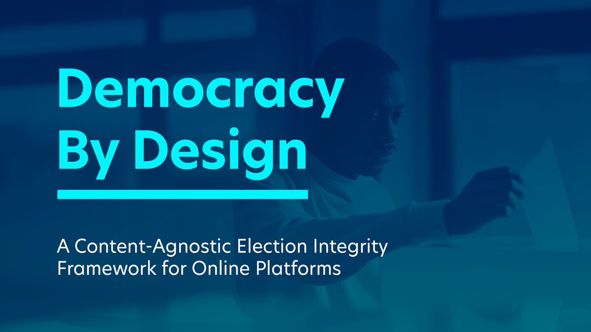 accountabletech's tweet photo. With 50+ countries set to hold elections in 2024, online platforms must proactively protect democracy.

We’re unveiling a #DemocracyByDesign framework, a set of interventions rooted in platforms’ own product design and policies. 🧵https://t.co/aWBXAUxOFz https://t.co/gBiF19jn5J