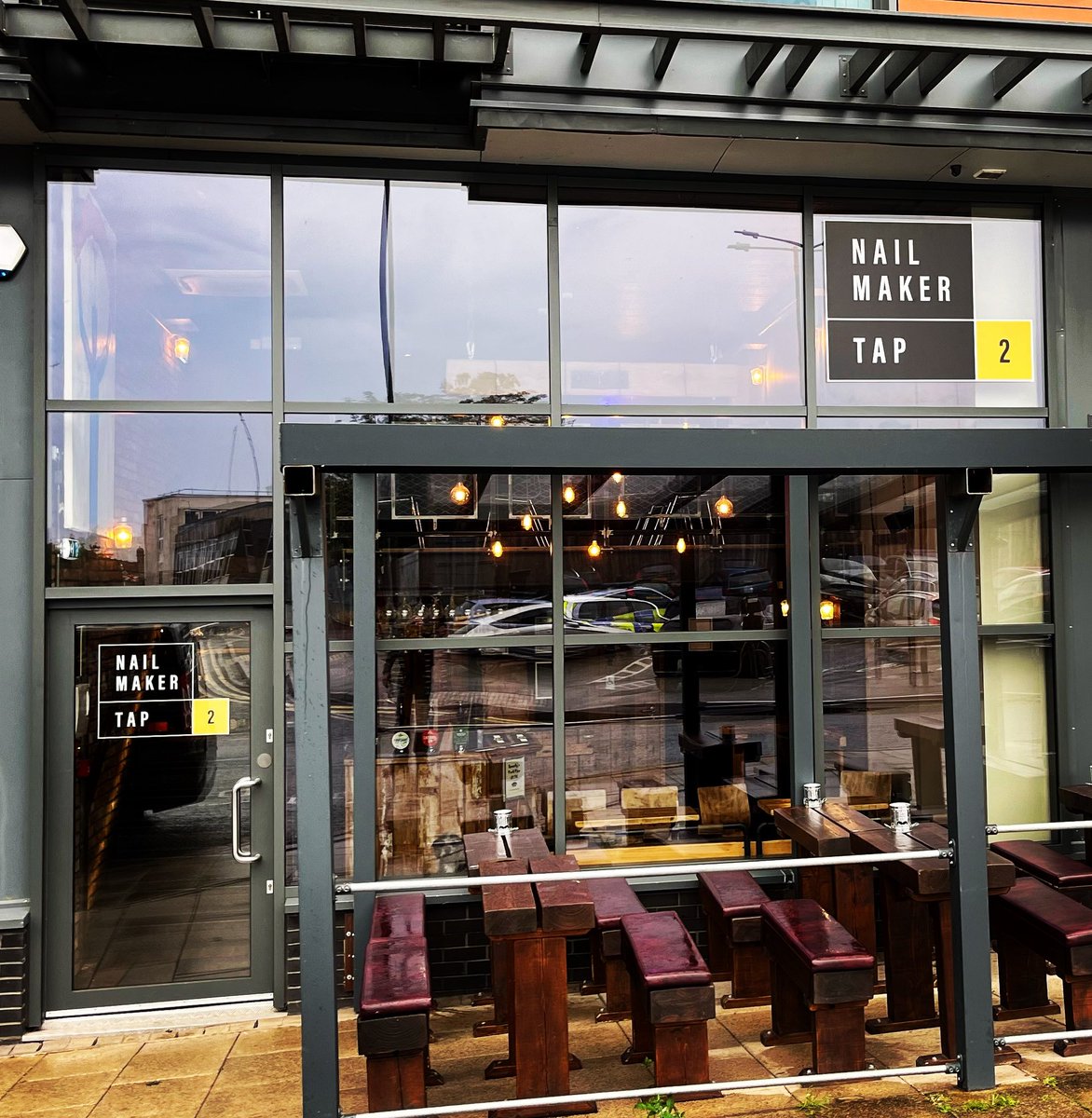 NailmakerTap2's tweet photo. We’re open! Cheers 🍻

@NailmakerBrewCo @NailmakerPubCo https://t.co/5nx9gUisQx