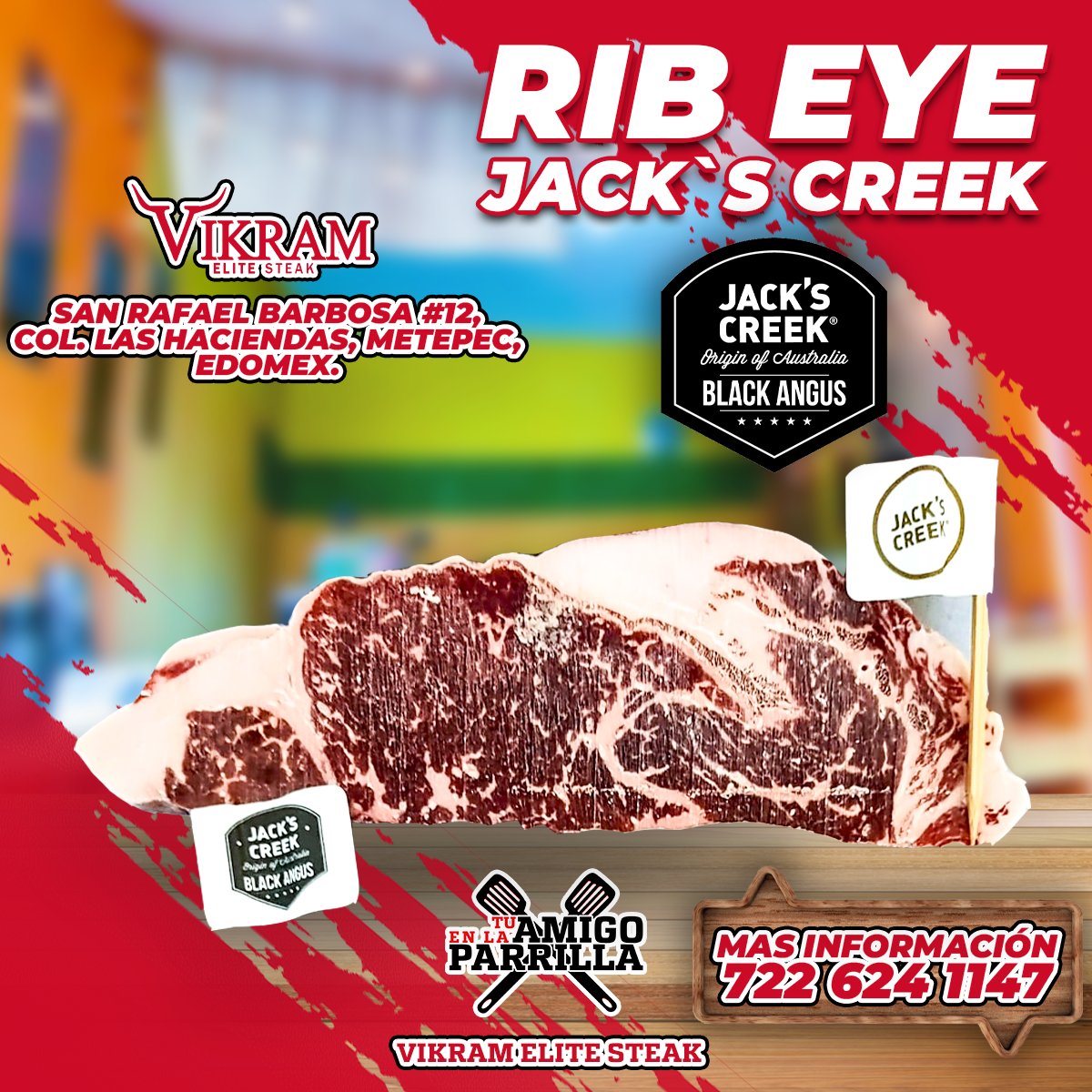 VIKRAMEliteS's tweet photo. 🔥 ¿Buscas un Rib Eye jugoso y sabroso? ¡No busques más que el rib eye Black Angus de Jack's Creek! Esta pieza de carne de res australiana de primera calidad tiene un marmoleo excepcional que le confiere un sabor y una textura inigualables.

¡Pidelo Ahora! https://t.co/eNYm6gqhRT