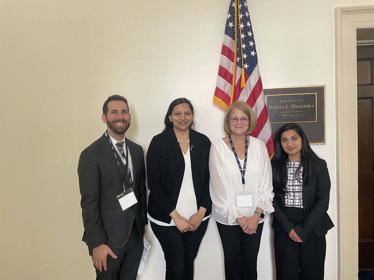 Thank you ⁦@BobMenendezNJ⁩ for meeting w Rheum

NJ is a state w/o any #Steptherapy legislation.

Drug $, #PBM, Fail first policies and prior auths fail our pts by delaying and prohibiting necessary Rx

#Act4Arthritis ⁦@ACRheumDC⁩
⁦@DrBibiAyesha⁩ ⁦@asenamd⁩